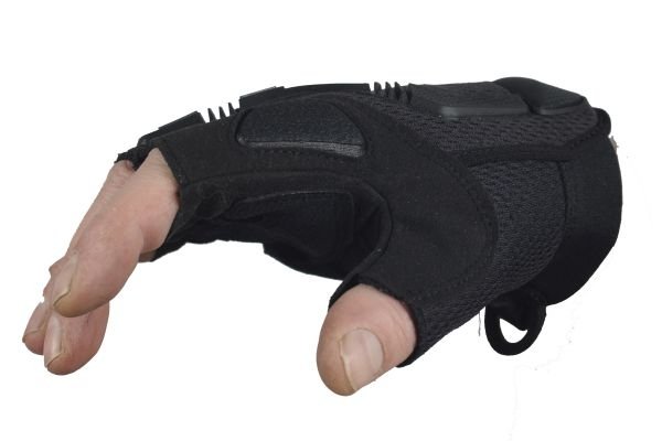 MECHANIX M-PACT FINGERLESS GLOVES BLACK