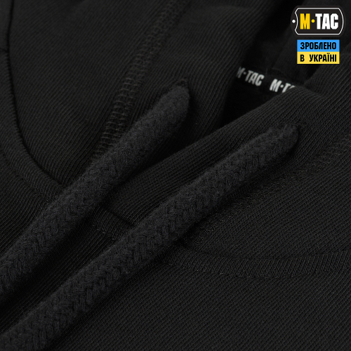 M-TAC КОФТА HOODIE COTTON RAGLAN HARD BLACK