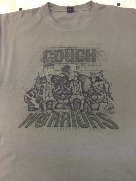 P1G-TAC ФУТБОЛКА COUCH WARRIORS OLIVE DRAB UA281-29891-OD-CW