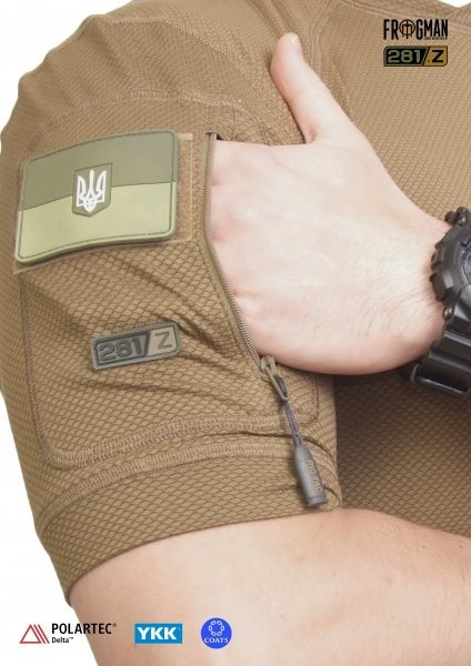 P1G-TAC ФУТБОЛКА ТРЕНУВАЛЬНА FRT-DELTA COYOTE BROWN UA281-29991-D-CB