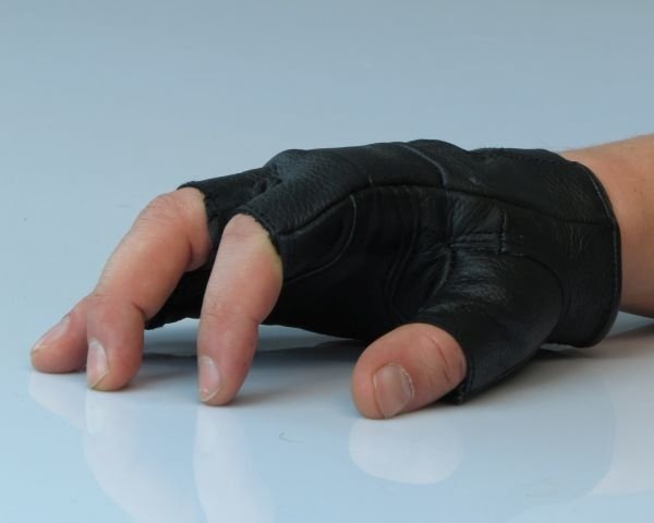 MIL-TEC РУКАВИЦІ БЕЗПАЛІ BIKER ШКІРА 12517002
