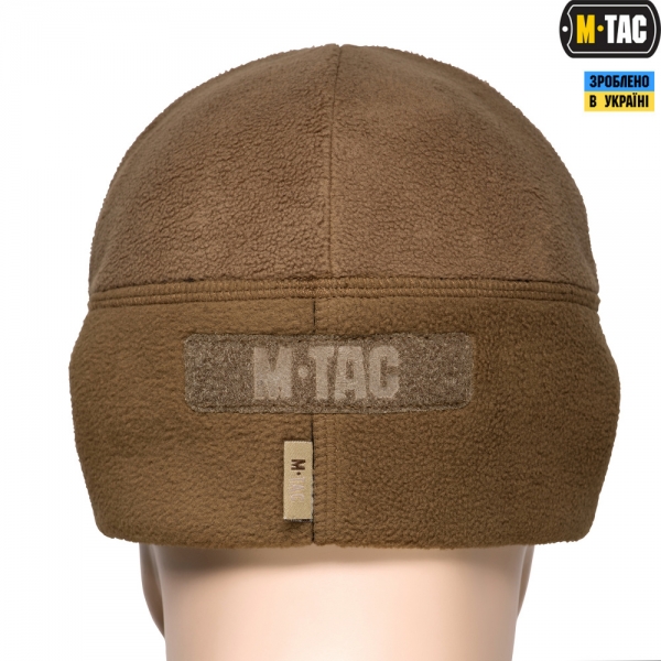 M-TAC ШАПКА WATCH CAP ФЛИС/СЕТКА С ЛОГОТИПОМ WINDBLOCK 380 COYOTE