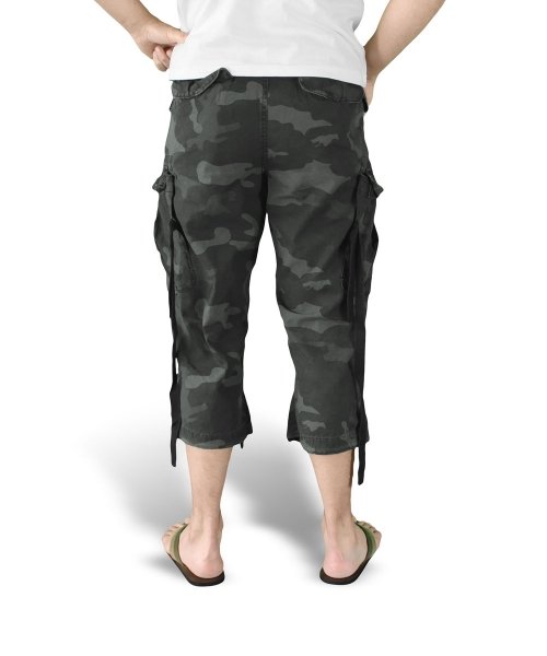 SURPLUS ШОРТЫ ENGINEER VINTAGE 3/4 BLACK CAMO 07-5597-42