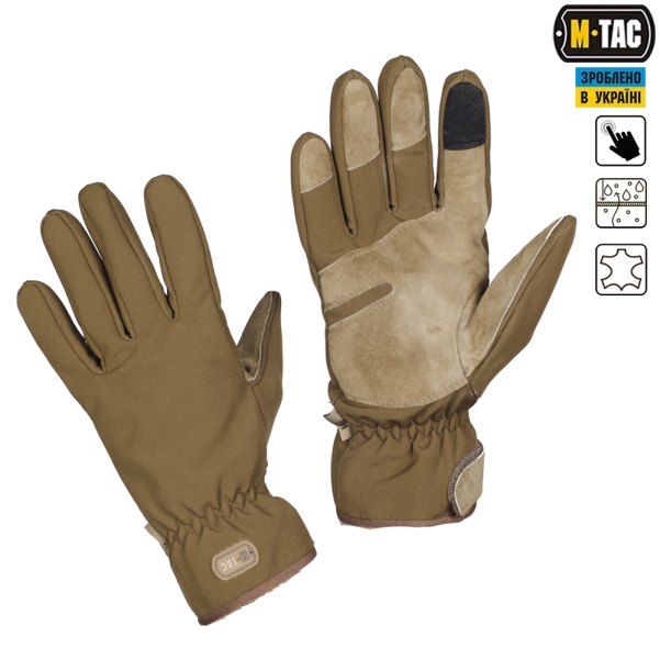 M-TAC ПЕРЧАТКИ TACTICAL WATERPROOF COYOTE