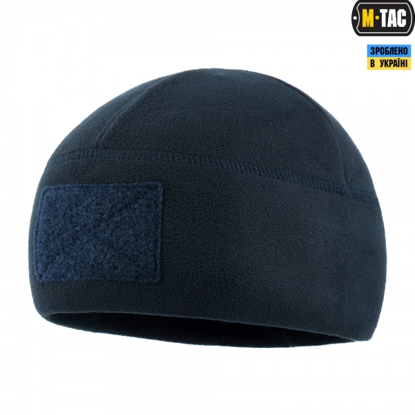 M-TAC ШАПКА WATCH CAP ELITE ФЛИС (270Г/М2) С ЛИПУЧКОЙ DARK NAVY BLUE
