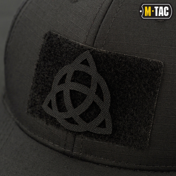 M-TAC НАШИВКА ТРИКВЕТР СКРІЗНА LASER CUT BLACK