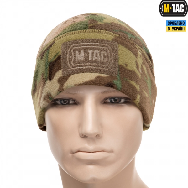 M-TAC ШАПКА WATCH CAP ФЛИС/СЕТКА С ЛОГОТИПОМ WINDBLOCK 380 MC