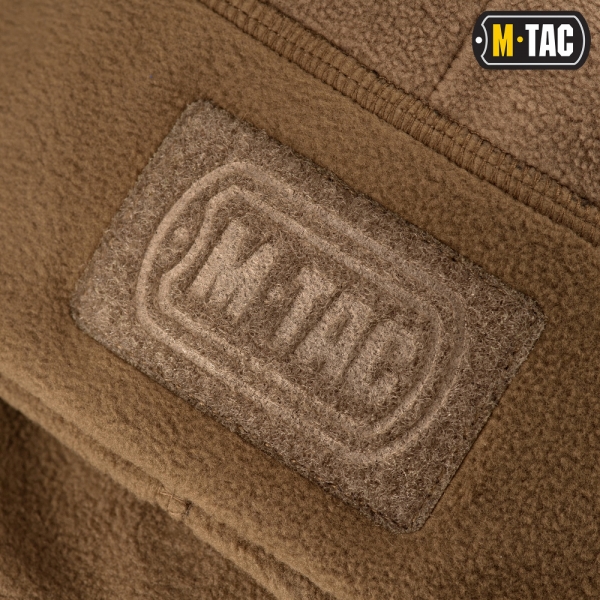 M-TAC ШАПКА WATCH CAP ФЛИС/СЕТКА С ЛОГОТИПОМ WINDBLOCK 380 COYOTE