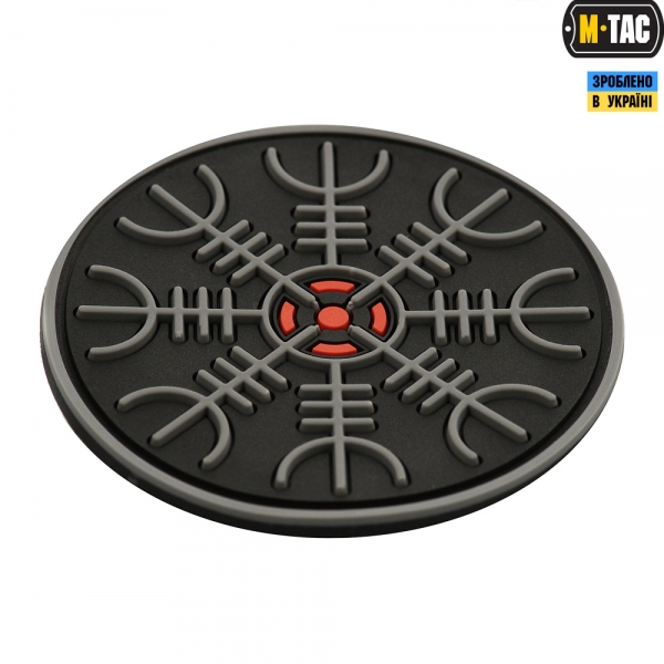 M-TAC НАШИВКА ШЛЕМ УЖАСА PVC BLACK/GREY