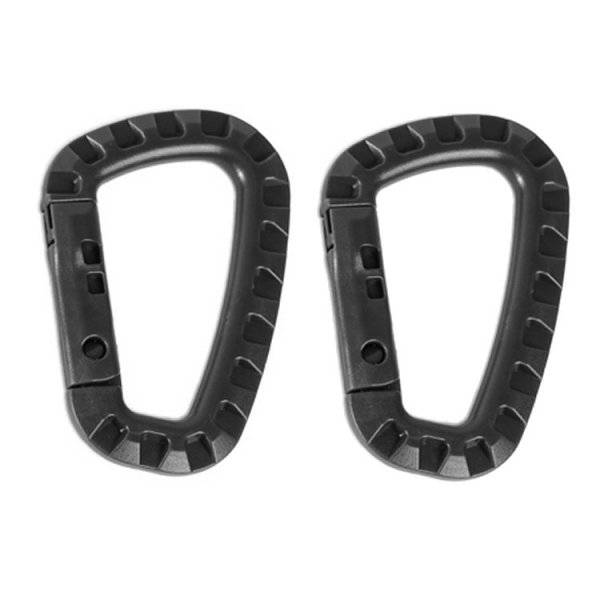 MIL-TEC КАРАБІН ABS PLASTIC CARABINER 2PCS BLACK 15921002