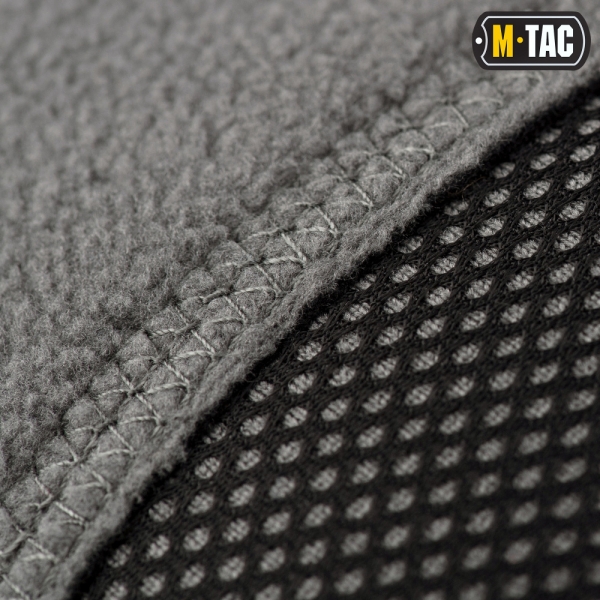 M-TAC ШАПКА WATCH CAP ФЛИС/СЕТКА С ЛОГОТИПОМ WINDBLOCK 380 GREY