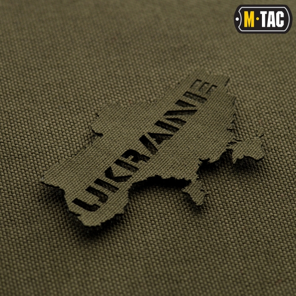 M-TAC НАШИВКА UKRAINE (КОНТУР) СКРІЗНА LASER CUT RANGER GREEN