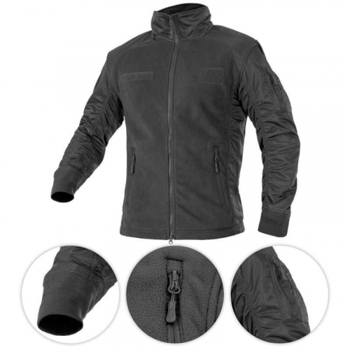 MIL-TEC КУРТКА ФЛІСОВА USAF JACKET BLACK 10430002