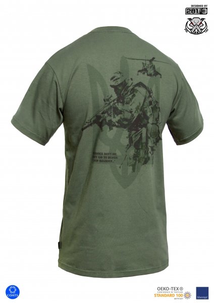P1G-TAC ФУТБОЛКА HEROES DON`T DIE OLIVE DRAB UA281-29891-B-KZ-OD 