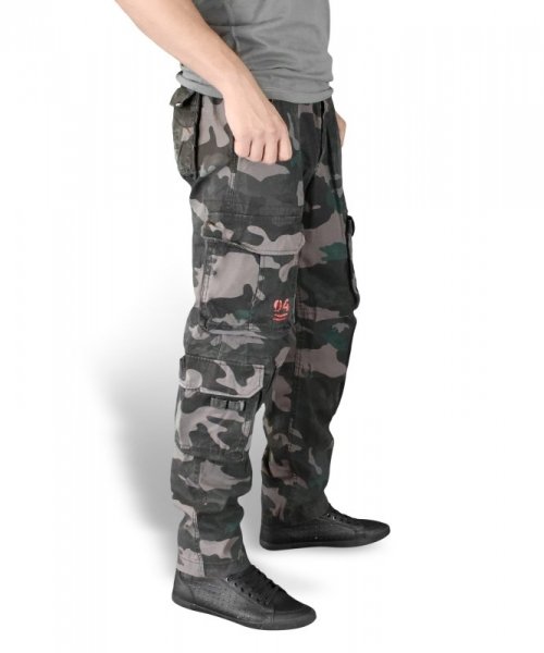 SURPLUS БРЮКИ AIRBORNE TROUSERS SLIMMY BLACK CAMO 05-3603-42