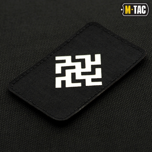 M-TAC НАШИВКА ЦВЕТОК ПАПОРОТНИКА LASER CUT СВЕТОНАКОПИТЕЛЬ/BLACK
