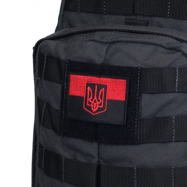 M-TAC НАШИВКА ФЛАГ КРАСНО-ЧЕРНЫЙ С ГЕРБОМ