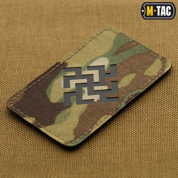 M-TAC НАШИВКА ЦВЕТОК ПАПОРОТНИКА LASER CUT BLACK/MULTICAM