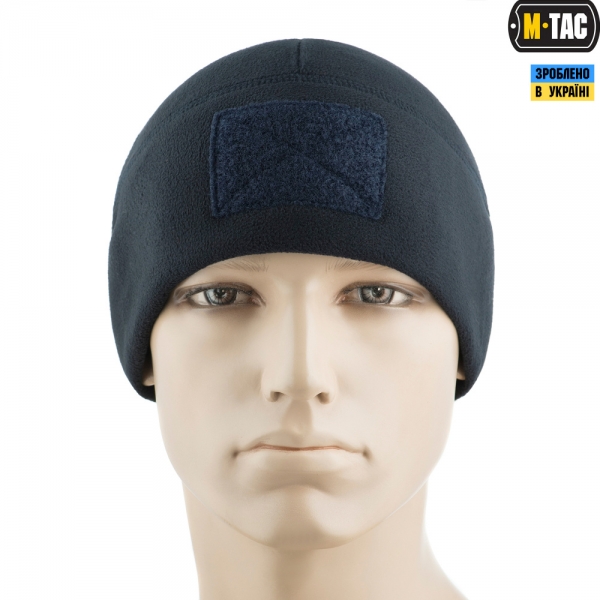 M-TAC ШАПКА WATCH CAP ELITE ФЛИС (270Г/М2) С ЛИПУЧКОЙ DARK NAVY BLUE