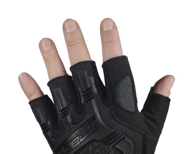 MECHANIX M-PACT FINGERLESS GLOVES BLACK