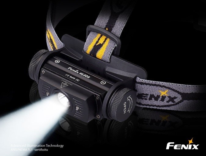 FENIX ЛІХТАР НАЛОБНИЙ HL60R BLACK