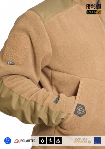 P1G-TAC КУРТКА FRWJ POLARTEC COYOTE BROWN UA281-29901-CB