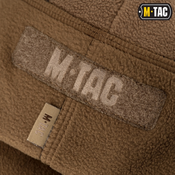 M-TAC ШАПКА WATCH CAP ФЛИС/СЕТКА С ЛОГОТИПОМ WINDBLOCK 380 COYOTE