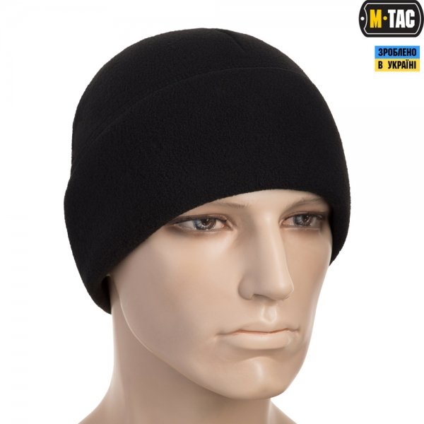 M-TAC ШАПКА WATCH CAP ELITE ФЛІС (340Г/М2) WITH SLIMTEX BLACK