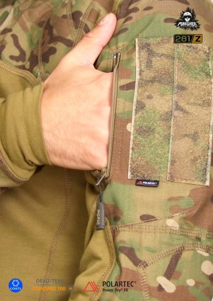 P1G-TAC СОРОЧКА PUNISHER COMBAT SHIRT POLARTEC FIRE RETARDANT MTP UA281-29951-G7-FR-MCU