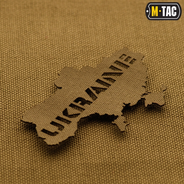M-TAC НАШИВКА UKRAINE (КОНТУР) СКВОЗНАЯ LASER CUT COYOTE