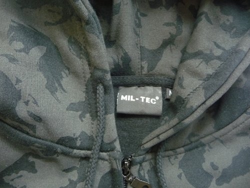 MIL-TEC ТОВСТОВКА З КАПЮШОНОМ BLACK CAMO 11450087