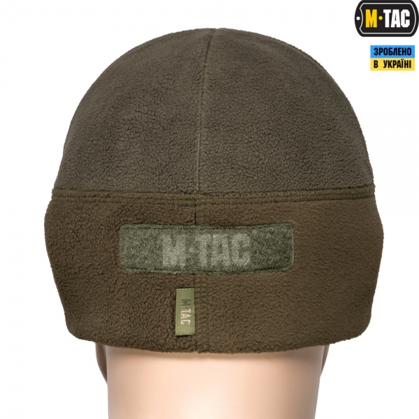 M-TAC ШАПКА WATCH CAP ФЛИС/СЕТКА С ЛОГОТИПОМ WINDBLOCK 380 OLIVE