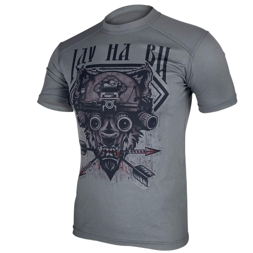 KRAMATAN TACTICAL DESIGN ФУТБОЛКА ІДУ НА ВИ COOLMAX GREY