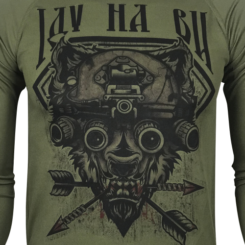 KRAMATAN TACTICAL DESIGN ЛОНГСЛІВ ІДУ НА ВИ COOLMAX OLIVE