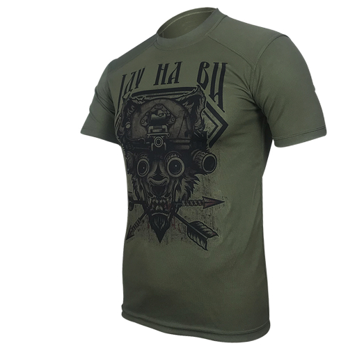 KRAMATAN TACTICAL DESIGN ФУТБОЛКА ІДУ НА ВИ COOLMAX OLIVE