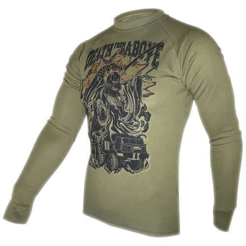 KRAMATAN TACTICAL DESIGN ЛОНГСЛІВ DEATH FROM ABOVE COOLMAX OLIVE