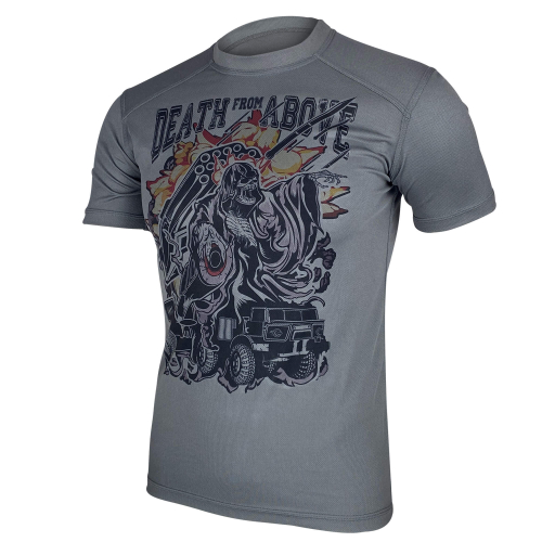 KRAMATAN TACTICAL DESIGN ФУТБОЛКА DEATH FROM ABOVE COOLMAX GREY
