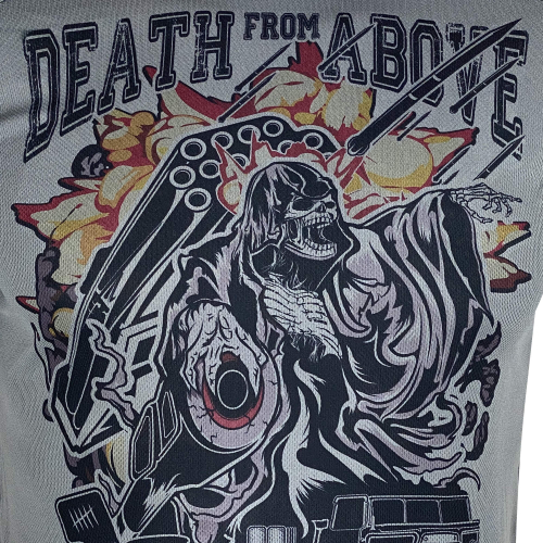 KRAMATAN TACTICAL DESIGN ФУТБОЛКА DEATH FROM ABOVE COOLMAX GREY