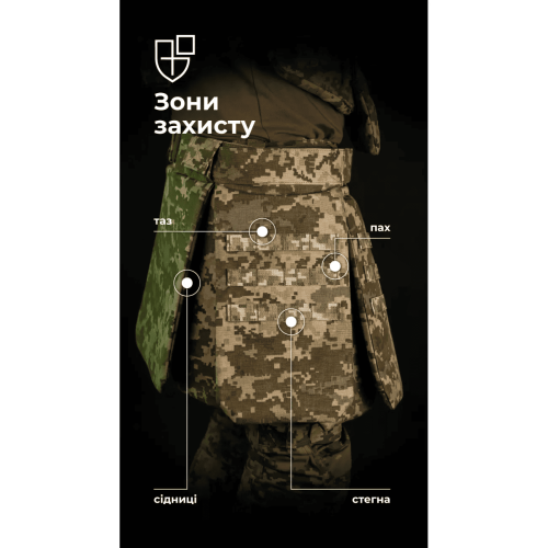 БАЛІСТИКА ТАКТИЧЕСКИЙ КИЛТ ФОЛД 1 КЛАСС ЗАЩИТЫ MM14 11025080701