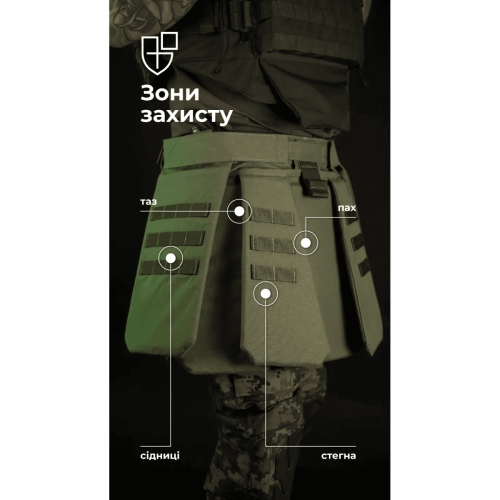 БАЛІСТИКА ТАКТИЧЕСКИЙ КИЛТ ФОЛД 1 КЛАСС ЗАЩИТЫ OLIVE 11025080201