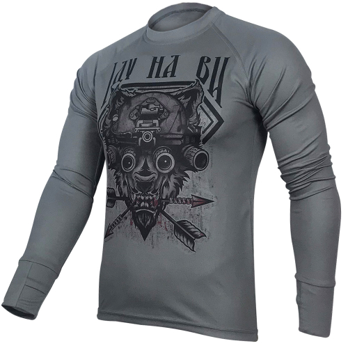 KRAMATAN TACTICAL DESIGN ЛОНГСЛІВ ІДУ НА ВИ COOLMAX GREY