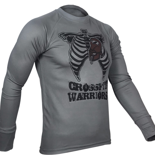 KRAMATAN TACTICAL DESIGN ЛОНГСЛІВ CROSSFIT WARRIORS COOLMAX GREY
