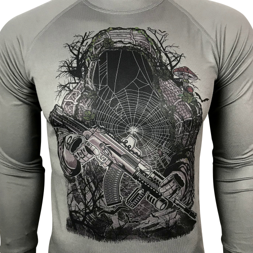 KRAMATAN TACTICAL DESIGN ЛОНГСЛІВ ЛЕШИЙ COOLMAX GREY
