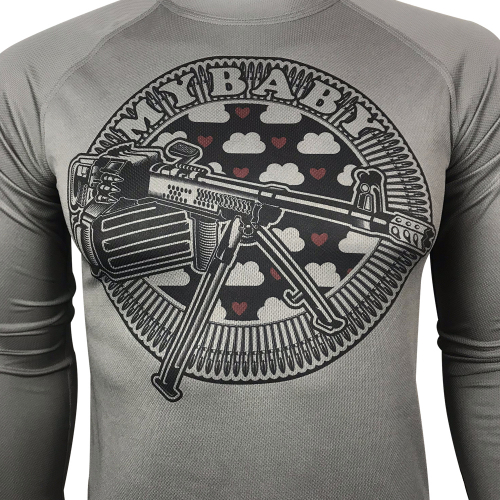 KRAMATAN TACTICAL DESIGN ЛОНГСЛІВ MY BABY COOLMAX GREY