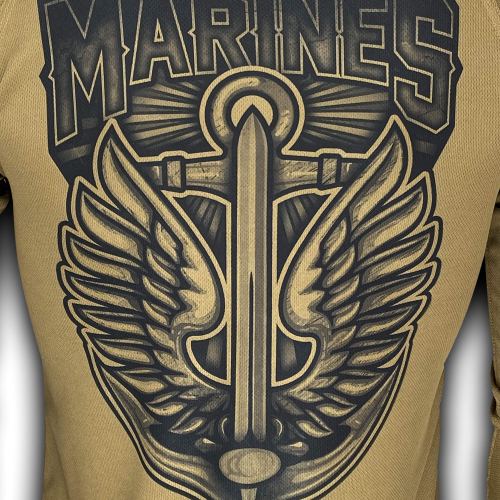 KRAMATAN TACTICAL DESIGN ЛОНГСЛІВ MARINES COOLMAX COYOTE