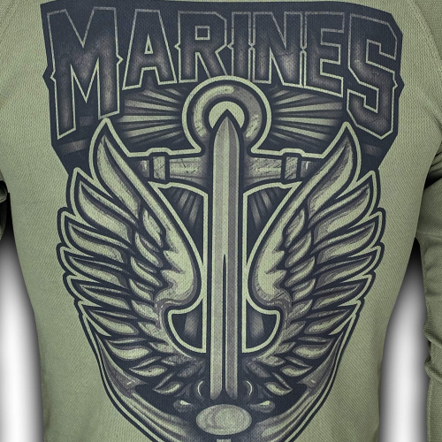 KRAMATAN TACTICAL DESIGN ЛОНГСЛИВ MARINES COOLMAX OLIVE