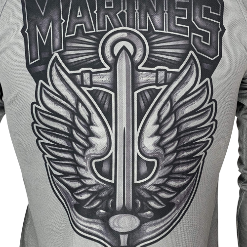 KRAMATAN TACTICAL DESIGN ЛОНГСЛИВ MARINES COOLMAX GREY