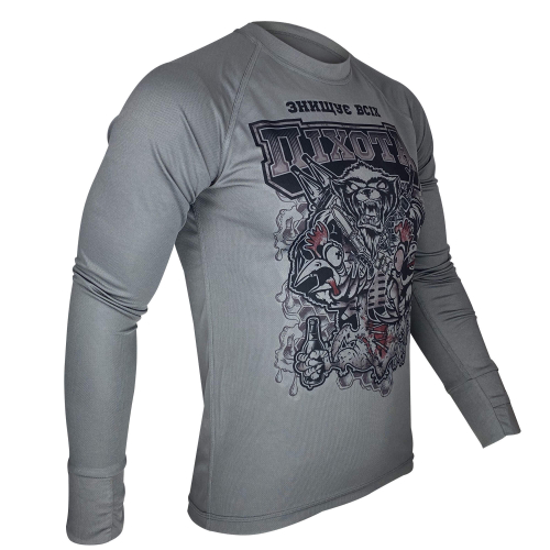 KRAMATAN TACTICAL DESIGN ЛОНГСЛІВ МЕДОЇД COOLMAX GREY