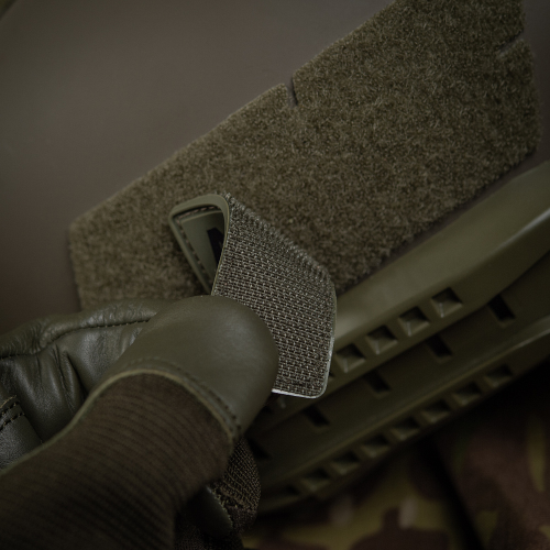 НАШИВКА ГРУПА КРОВІ AB(IV) RH(-) PVC 25Х60 OLIVE