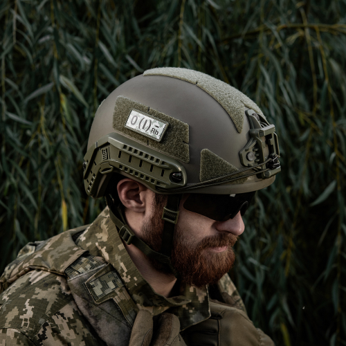 НАШИВКА ГРУПА КРОВІ O(I) RH(-) PVC 25Х60 MM14